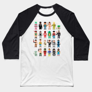 Pixel Characters Baseball T-Shirt